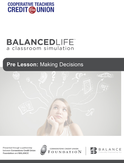 CTCU's Balanced Life Pre-Lesson